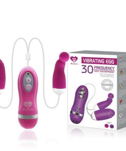 VIBRADOR EGG DUPLO COM CONTROLE REMOTO E 30 MODOS DE VIBRAÇÃO A PROVA D' ÁGUA MISS COLLECTION