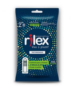PRESERVATIVO LUBRIFICADO TEXTURIZADO 3 UNIDADES RILEX