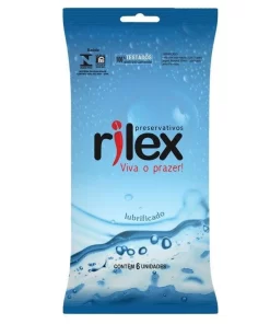 PRESERVATIVO LUBRIFICADO 6 UNIDADES RILEX
