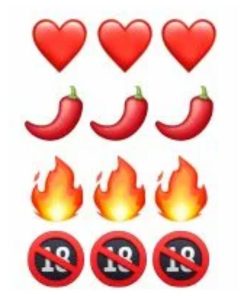 TATUAGEM EMOJI SENSUAL PICANTES ADESIVOS TEMPORÁRIO 7 X 10Cm Gtoys