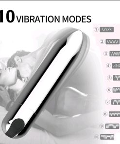 VIBRADOR BULLET RECARREGÁVEL 10CM