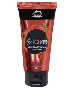 S-LOVE LUBRIFICANTE ÍNTIMO MORANGO HOT 60G SENSUAL LOVE