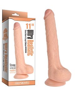 PÊNIS REALÍSTICO ULTRA COM VENTOSA - 27,9 X 4,0 cm