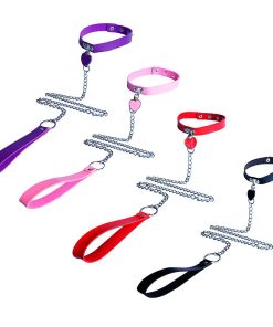 COLEIRA COM GUIA DE CORRENTE E PINGENTE